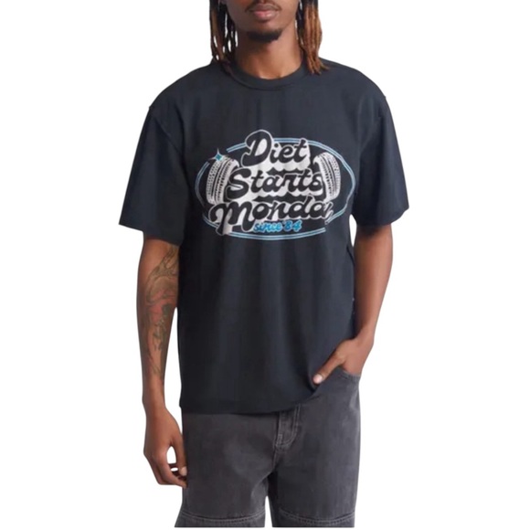 Diet Starts Monday Mens Vintage Auto Shirt Size‎ Medium NWT - Picture 1 of 3